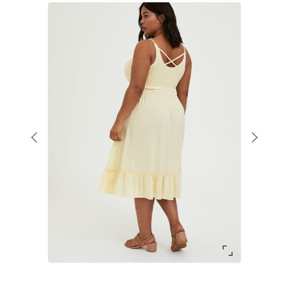 Torrid Dress Womens 2X Midi Challis Comfortable Flowy Lightweight Feminine Comfy - Picture 9 of 10